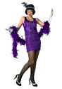 Plus Size Purple Flapper Dress